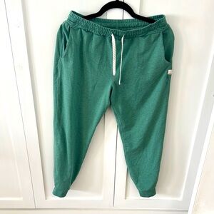 Vuori Green Sweatpants Relaxed Fit Tapered Ankle